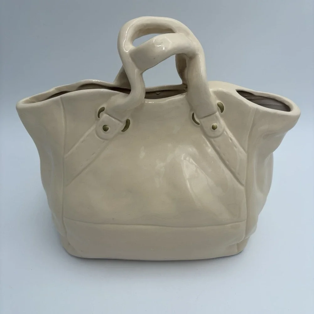 World Traveler Ceramic Handbag Flower Vase Kirkland's Belltower